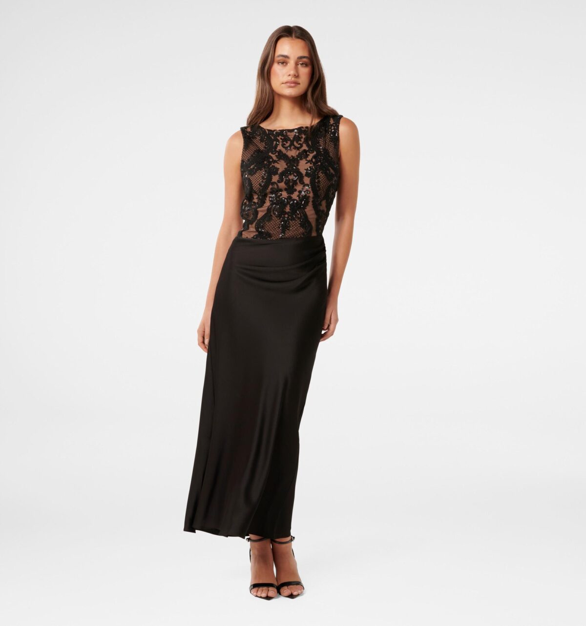 Alora Lace Bodice Maxi Dress