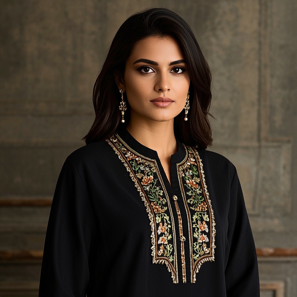 Boho Blazer Kurti with Thread Embroidery.jpg