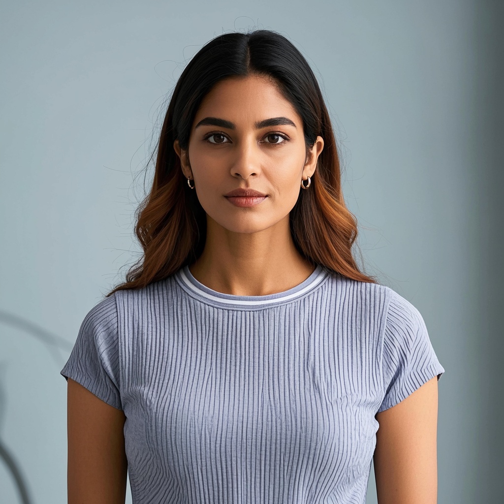 Female Amber Short sleeve stripe