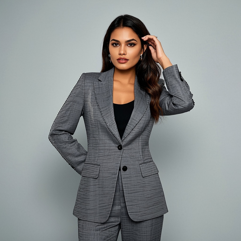 Female Amber Suit Plaid