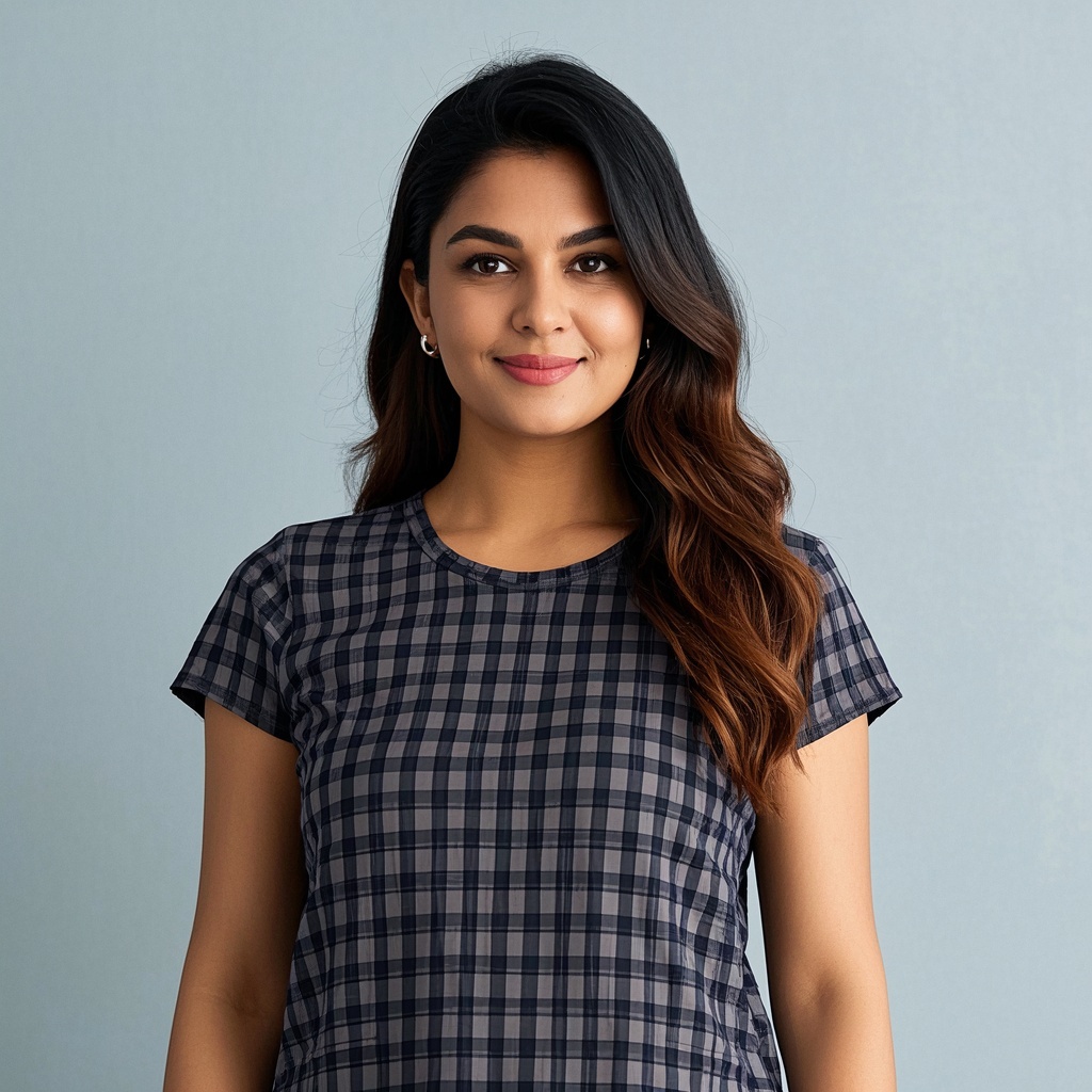 Female Amber T-shirt Plaid