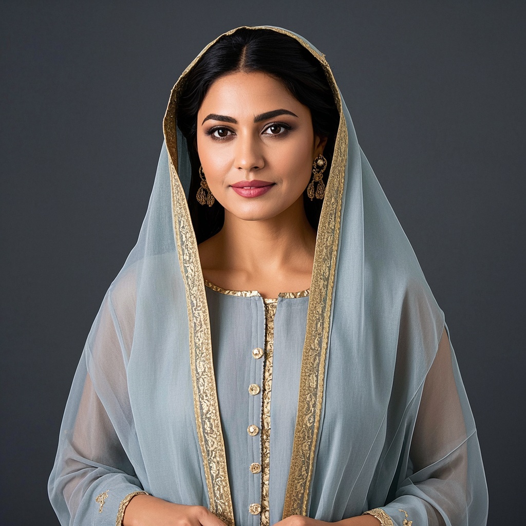 Soft Dupatta Set with Gold Border