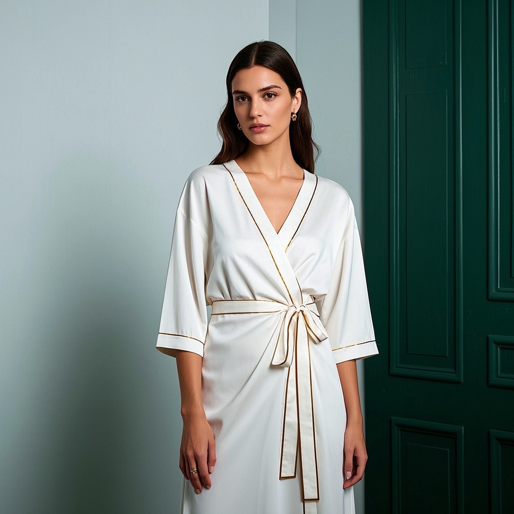 Soft Wrap Dress with Gold Border.jpg